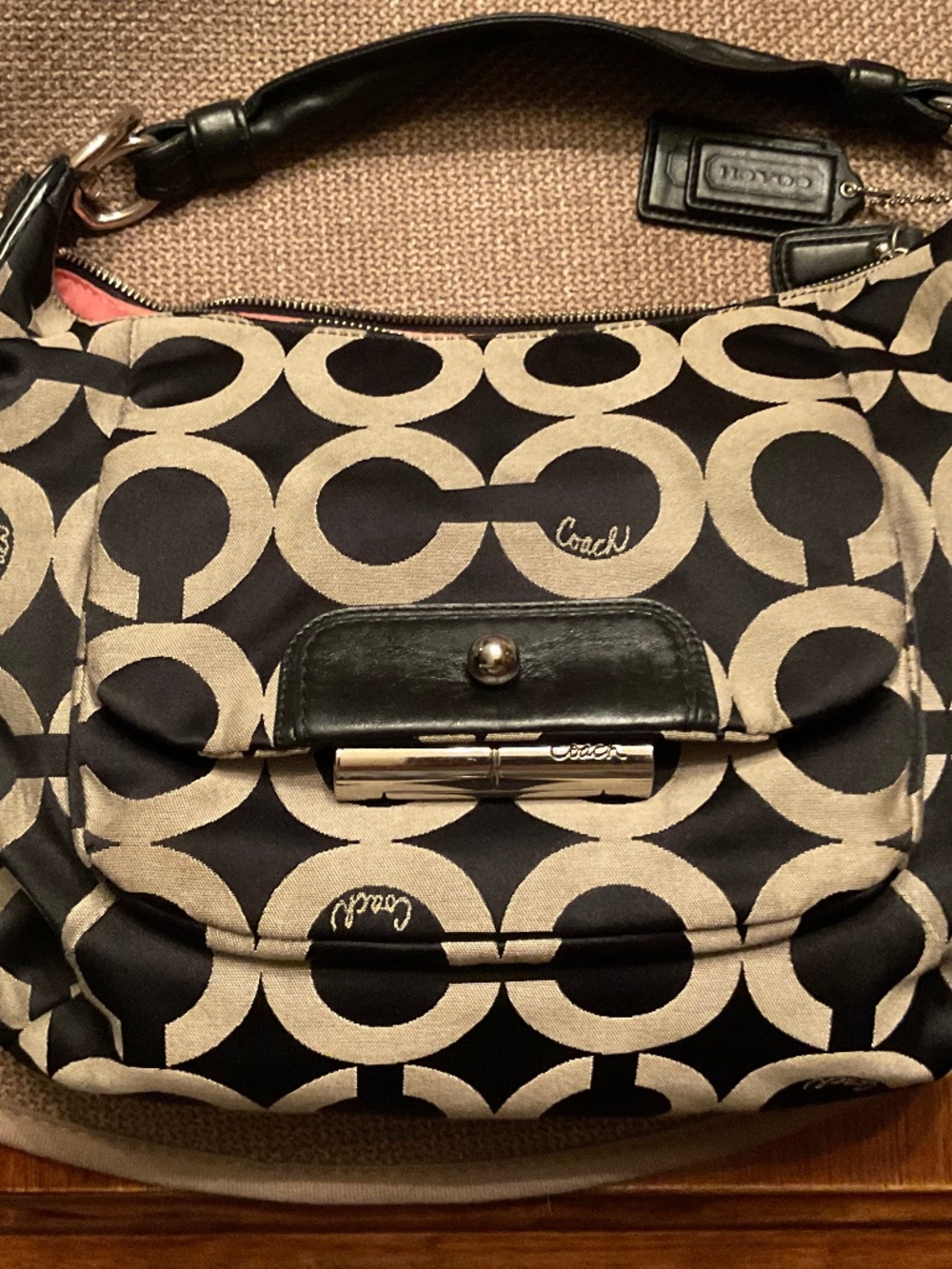 Coach Kristin Signature Hobo Bag M1082-16784 w/2 hangs tags